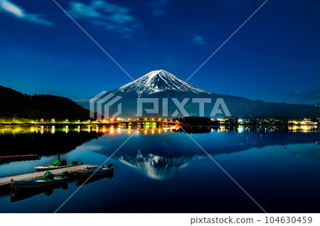 Mt.Fuji, night view ~Lake Kawaguchi~ 104630459