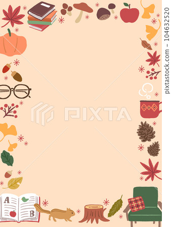 秋天圖像框架圖 104632520