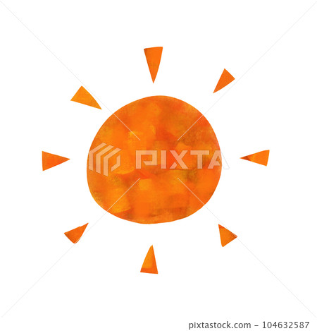 Watercolor hand-painted without main lines Sunny illustration Watercolor hand-painted without main lines Sunny illustration 104632587