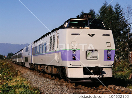 Nostalgic Hokkaido Train Kiha 183 Limited Express Tokachi Nostalgic Hokkaido Train Kiha 183 Limited Express Tokachi 104632593