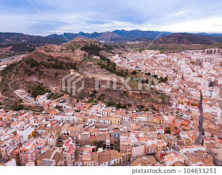 View of Sagunto city and fortress 104633251