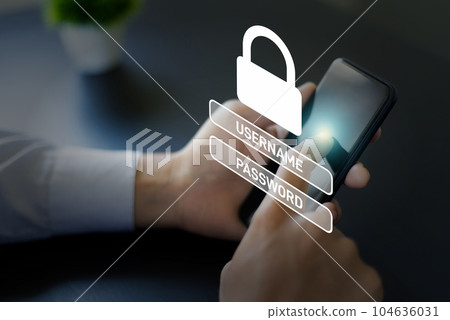 Smartphone login password and security login ID Password security 104636031