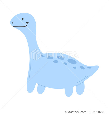 Vector cartoon illustration of a cute dinosaur with sunglasses jumping in  the water. Stock Vector