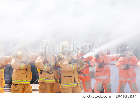 Fireman on the fire Fireman on the fire 104636834