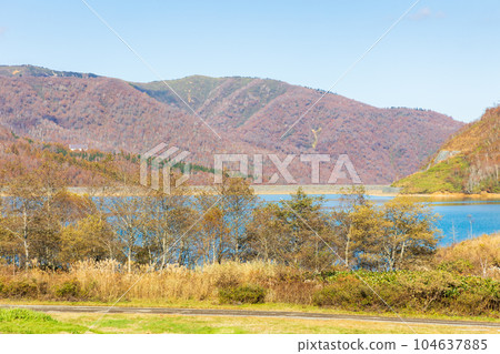 新潟湯澤町、田代湖、田代高原秋葉 104637885