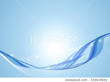 藍色波浪背景 104639869