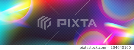Realistic rainbow light prism effect 104640160