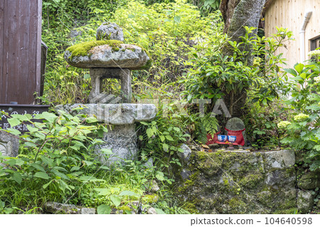 Hibiki-no-Michi, the approach to Sanzen-in along the Rogawa River, the season of fresh greenery 104640598