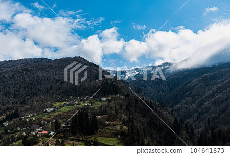 Little village in the Adjarian mountain region 104641873