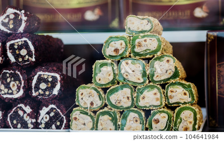Turkish pastries for sale Turkish pastries for sale 104641984