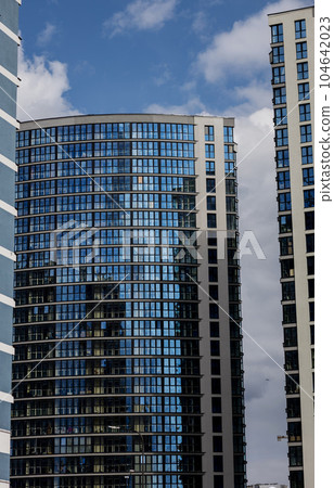 Modern apartment residential building Modern apartment residential building 104642023