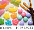Colorful candy background 104642933
