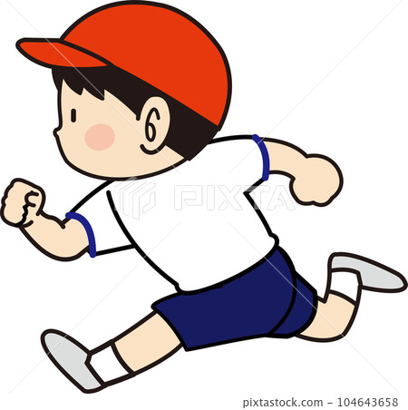 Running boy Running boy 104643658