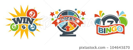 Bingo and win gambling games and activities vector 104643870