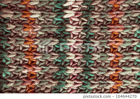 Organic knitting texture with macro wool threads. Organic knitting texture with macro wool threads. 104644270
