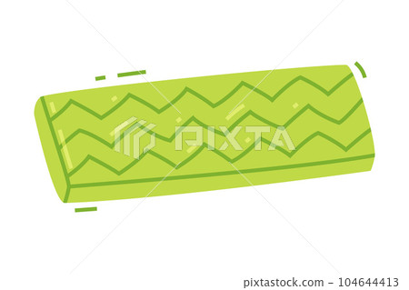 Green Mint Bubble Gum Stick as Sweet Chewing Gum Vector Illustration Green Mint Bubble Gum Stick as Sweet Chewing Gum Vector Illustration 104644413