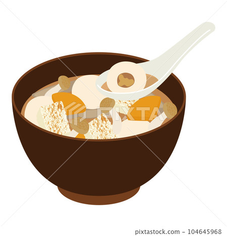 Mamebu soup illustration 104645968