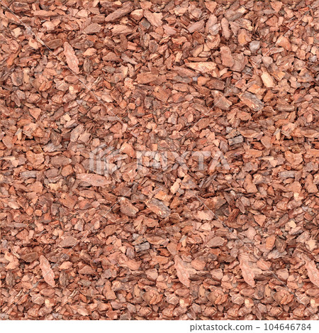 Seamless pattern texture of natural cortex tree shavings. Wooden pieces on ground. Seamless pattern texture of natural cortex tree shavings. Wooden pieces on ground. 104646784