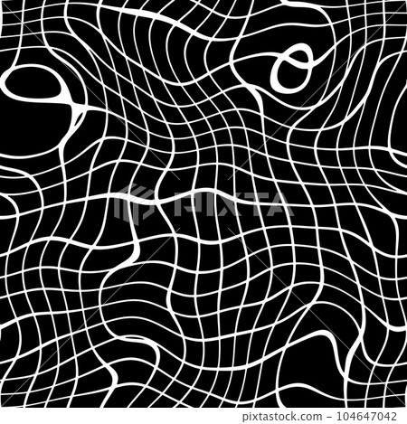 Delicate black square dots on white background seamless pattern. Soft abstract geometric pattern. Dots specks, flecks, stains seamless pattern 104647042