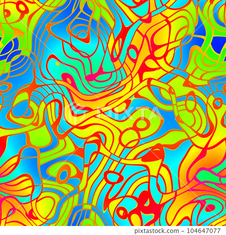 Multicolored grafity seamless pattern. Soft abstract geometric pattern. 104647077