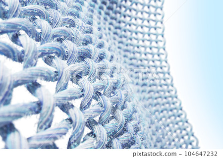 Close-up of fabric interlaced fiber. 104647232