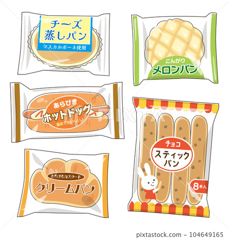 bag bread set 104649165