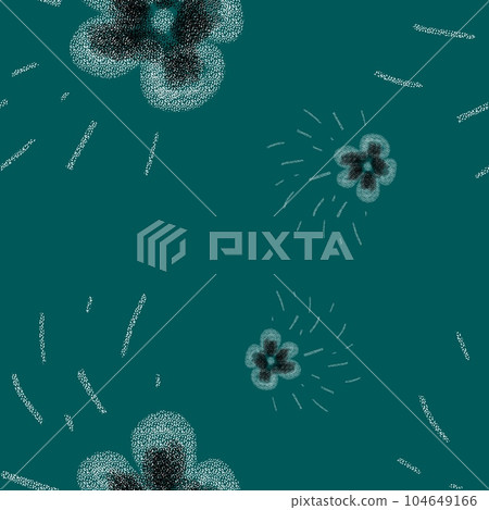 Flower flora stroke simple sketch blue pattern 104649166