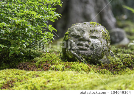 京都大原三千院:友成園中的蕨地藏,苔蘚美麗 京都大原三千院:友成園中的蕨地藏,苔蘚美麗 104649364