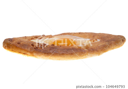 adjarian khachapuri isolated adjarian khachapuri isolated 104649793