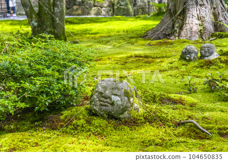 京都大原三千院：友成園中的蕨地藏，苔蘚美麗 104650835