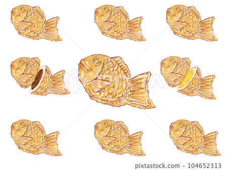 各種鯛魚燒 各種鯛魚燒 104652313