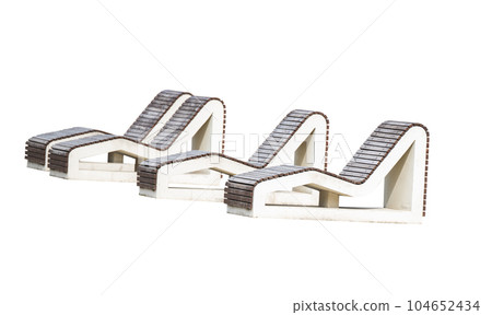 benches on vacation isolated benches on vacation isolated 104652434