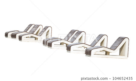benches on vacation isolated benches on vacation isolated 104652435