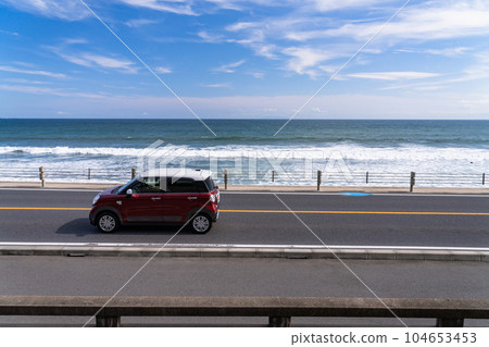 "Kanagawa Prefecture" Drive image along the sea, Shonan coast "Kanagawa Prefecture" Drive image along the sea, Shonan coast 104653453