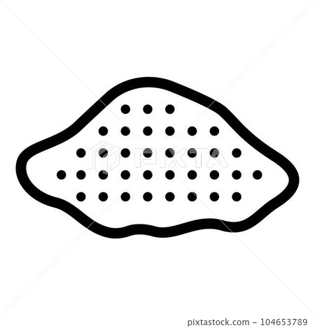 Bake flour cinnamon icon. Outline bake flour cinnamon vector icon for web design isolated on white background 104653789