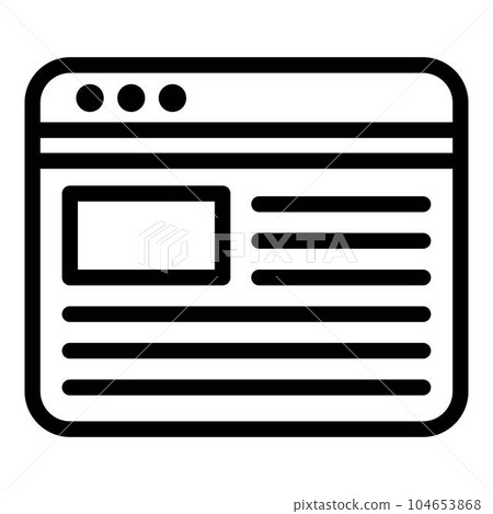 Web subscription icon. Outline web subscription vector icon for web design isolated on white background Web subscription icon. Outline web subscription vector icon for web design isolated on white background 104653868