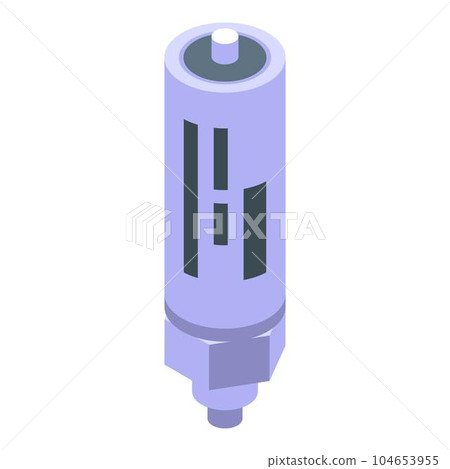Circuit capacitor icon. Isometric of circuit capacitor vector icon for web design isolated on white background 104653955