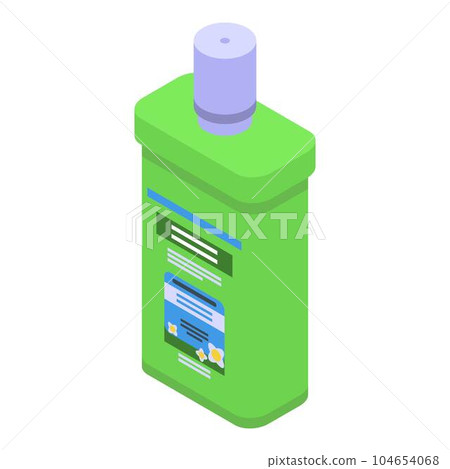 Cavity mouthwash icon. Isometric of cavity mouthwash vector icon for web design isolated on white background Cavity mouthwash icon. Isometric of cavity mouthwash vector icon for web design isolated on white background 104654068