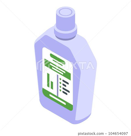 Dental mouthwash icon. Isometric of dental mouthwash vector icon for web design isolated on white background 104654097