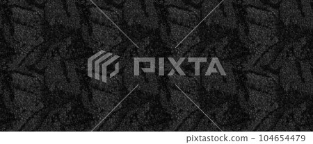 Seamless black and white carpet rug texture background from above 104654479