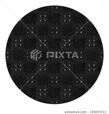 Seamless black and white carpet rug texture background from above 104654511