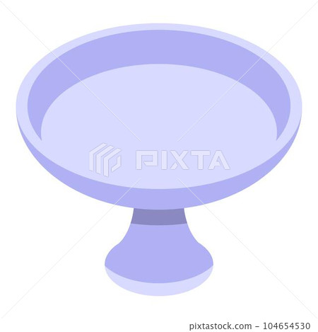 Candy tray plate icon. Isometric of candy tray plate vector icon for web design isolated on white background Candy tray plate icon. Isometric of candy tray plate vector icon for web design isolated on white background 104654530