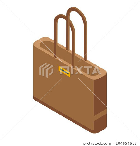 Laptop bag icon. Isometric of laptop bag vector icon for web design isolated on white background 104654615