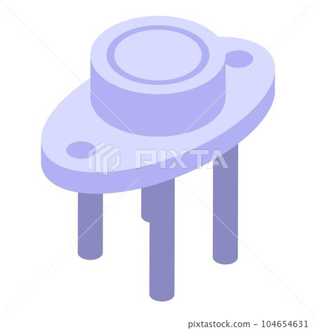 Battery voltage regulator icon. Isometric of battery voltage regulator vector icon for web design isolated on white background Battery voltage regulator icon. Isometric of battery voltage regulator vector icon for web design isolated on white background 104654631