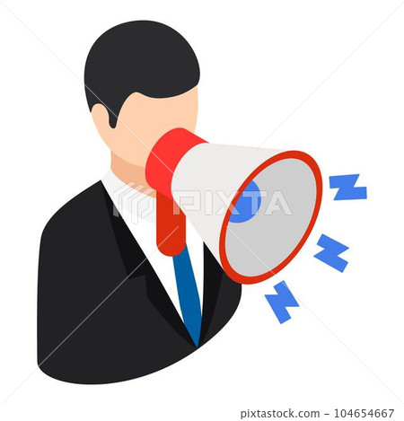 Referral marketing icon. Isometric illustration of referral marketing vector icon for web Referral marketing icon. Isometric illustration of referral marketing vector icon for web 104654667