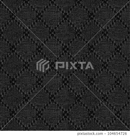 Seamless black and white carpet rug texture background from above 104654726