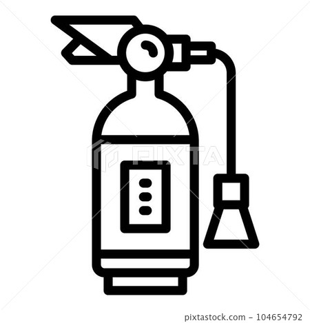 Fire extinguisher icon. Outline fire extinguisher vector icon for web design isolated on white background Fire extinguisher icon. Outline fire extinguisher vector icon for web design isolated on white background 104654792