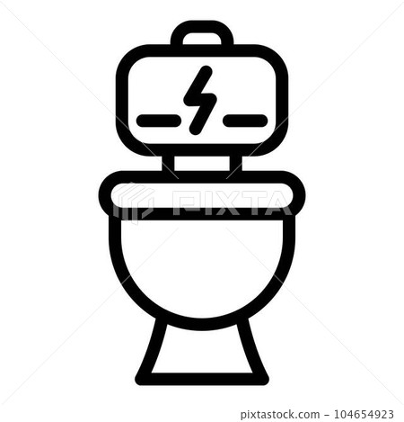 Flash probiotics icon. Outline flash probiotics vector icon for web design isolated on white background Flash probiotics icon. Outline flash probiotics vector icon for web design isolated on white background 104654923
