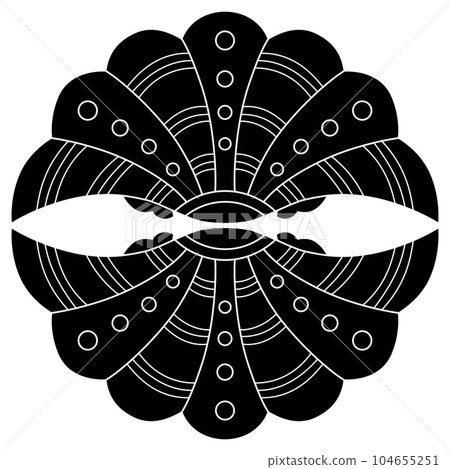 這是一個家族徽章。它被稱為二板屋貝。 104655251