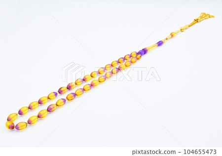 Colored and gold beads sequenced, short rosary, tespih tesbih Colored and gold beads sequenced, short rosary, tespih tesbih 104655473